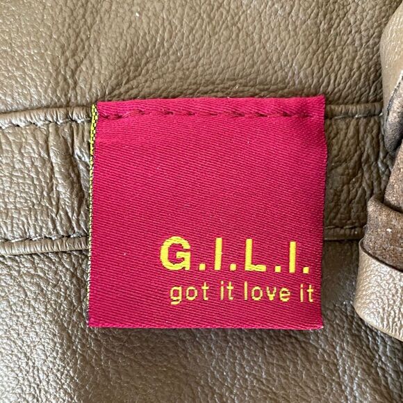 G.I.L.I. Taupe Brown Soft Leather Obi Wrap Belt OS Boho Chic Preppy Laganlook main image 9